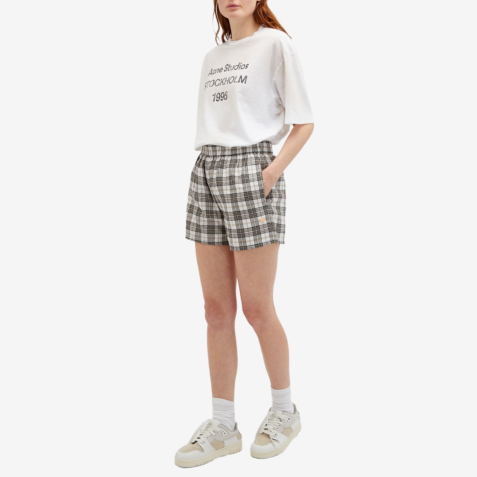 Acne Studios Face Roxx Check Shorts - 4