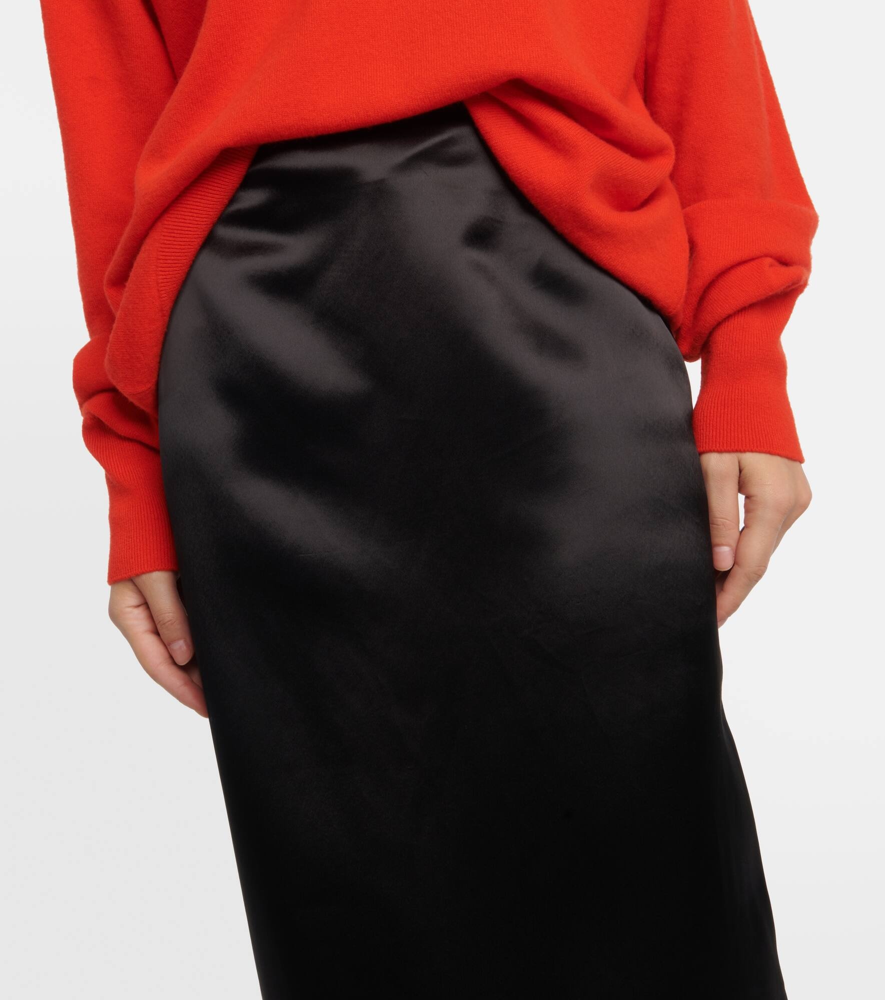 Bartelle satin maxi skirt - 4