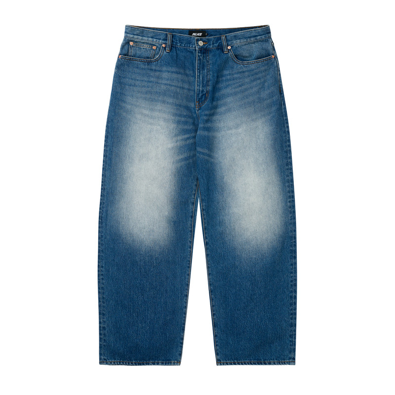 PALACE LE SCRIPT P90 BAGGY JEAN DISTRESS BLUE WASH outlook