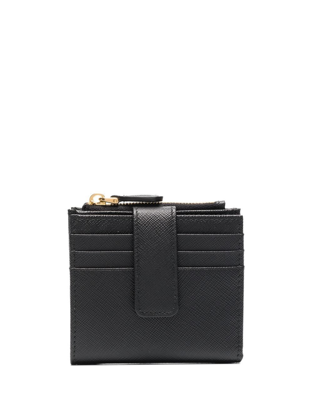 logo plaque compact wallet - 2