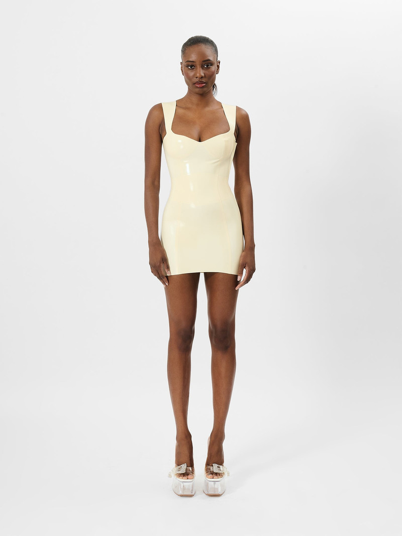 POSTER GIRL HOLLYWOOD LATEX DRESS WHITE outlook