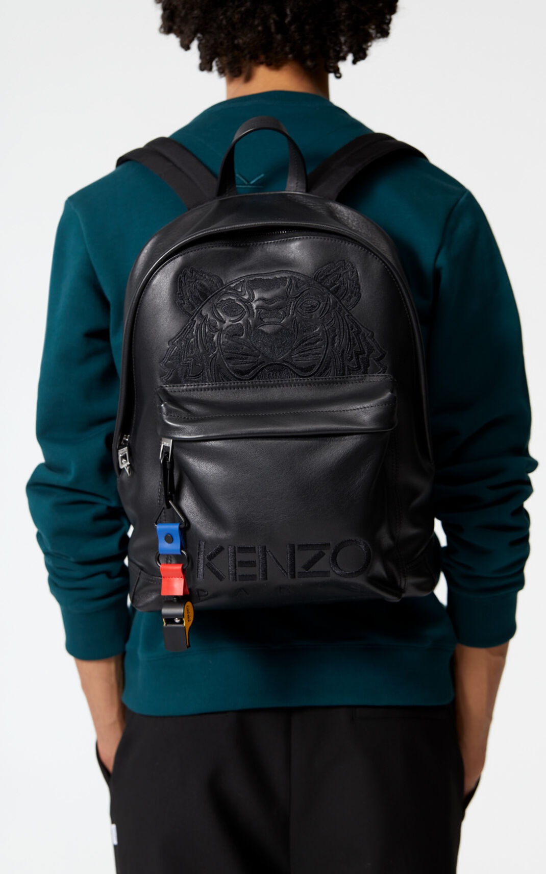 Tiger leather backpack - 6