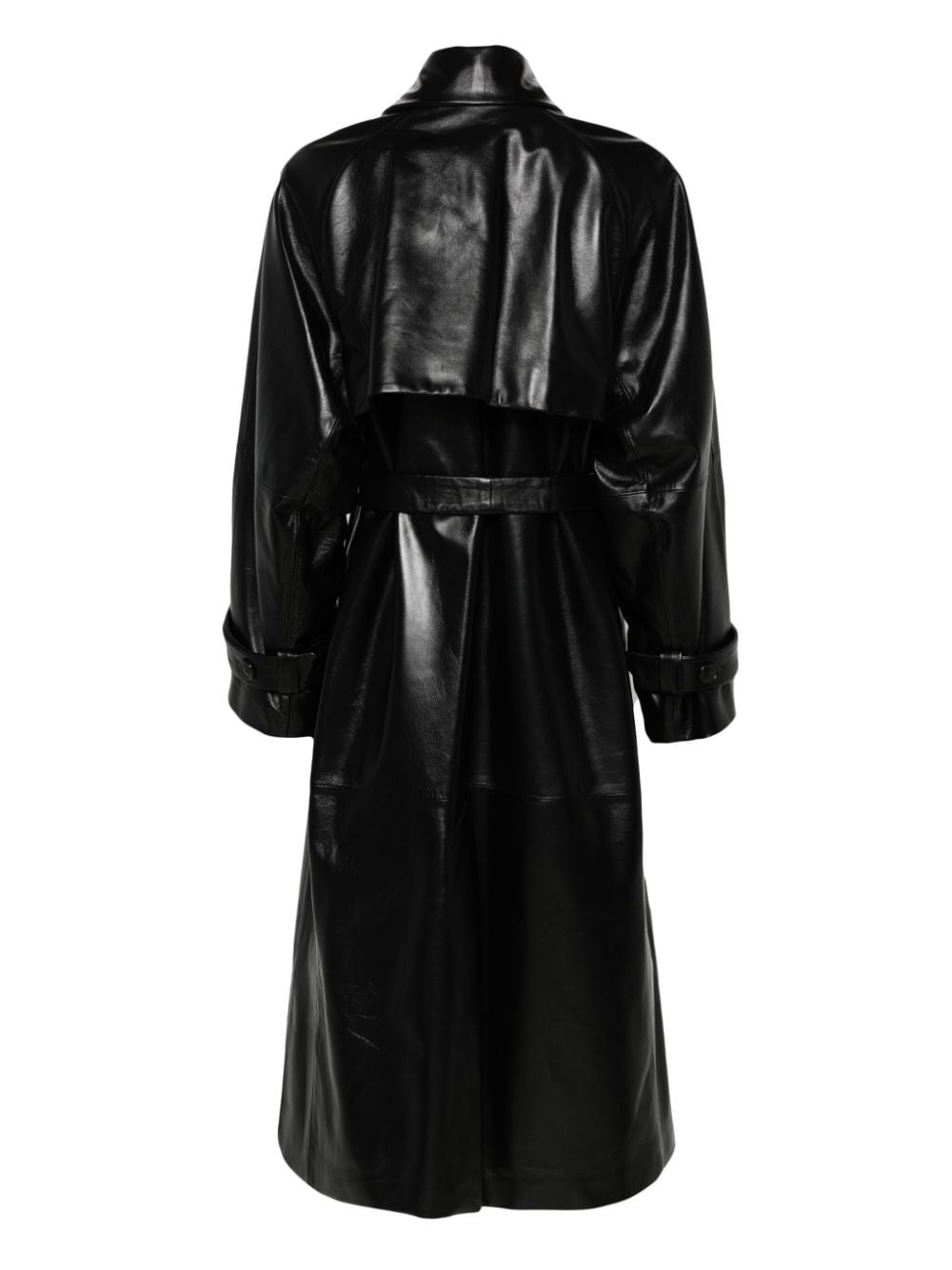 VIP【送料関税込】MAX MARA LEATHER TRENCH COAT Max Mara belted leather trench coat | farfetch | REVERSIBLE