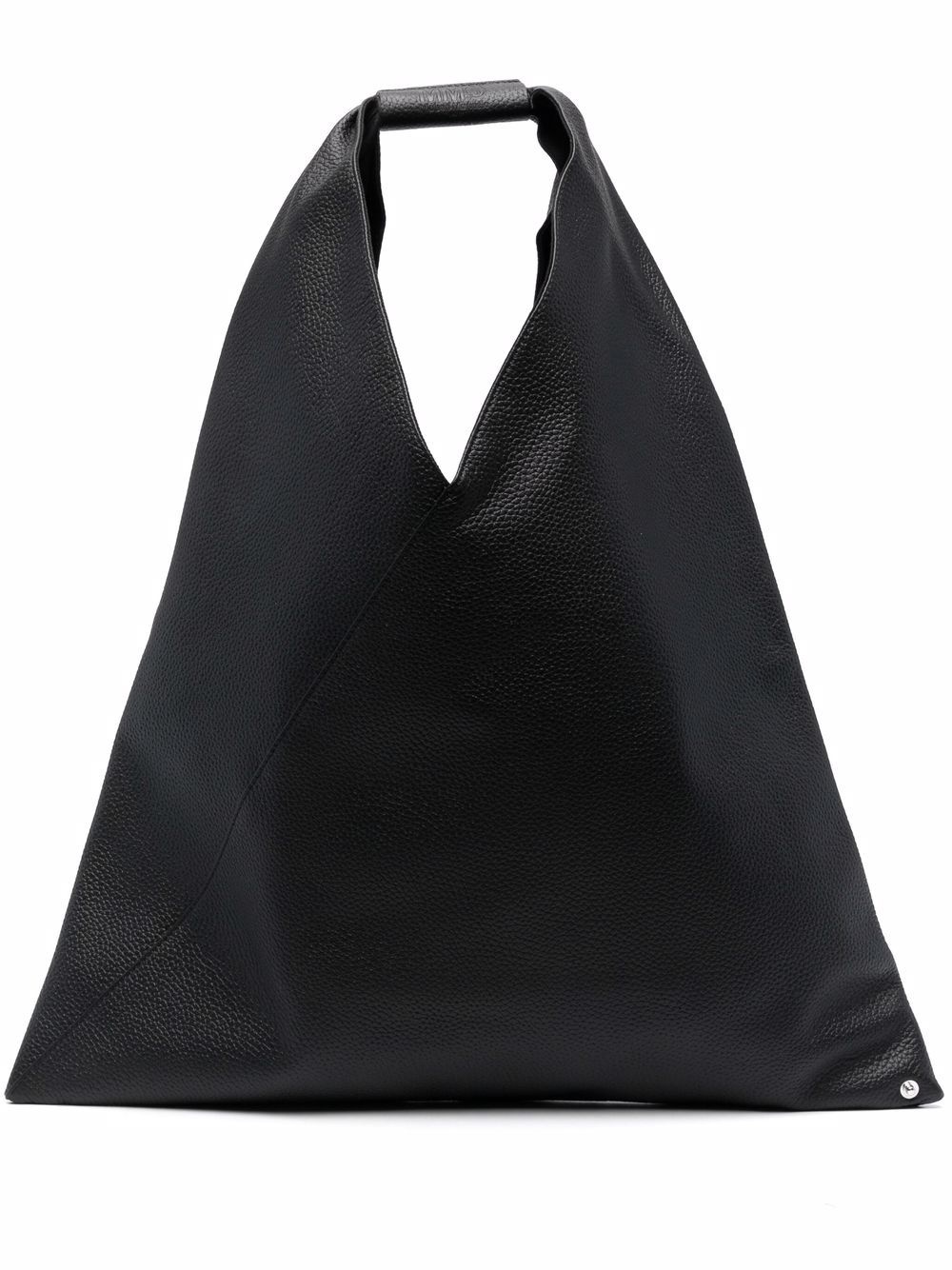 contrasting-stitch tote bag - 1