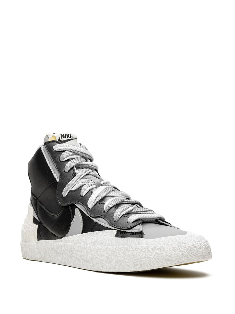 Nike x sacai Blazer Mid "Black/Grey" sneakers outlook