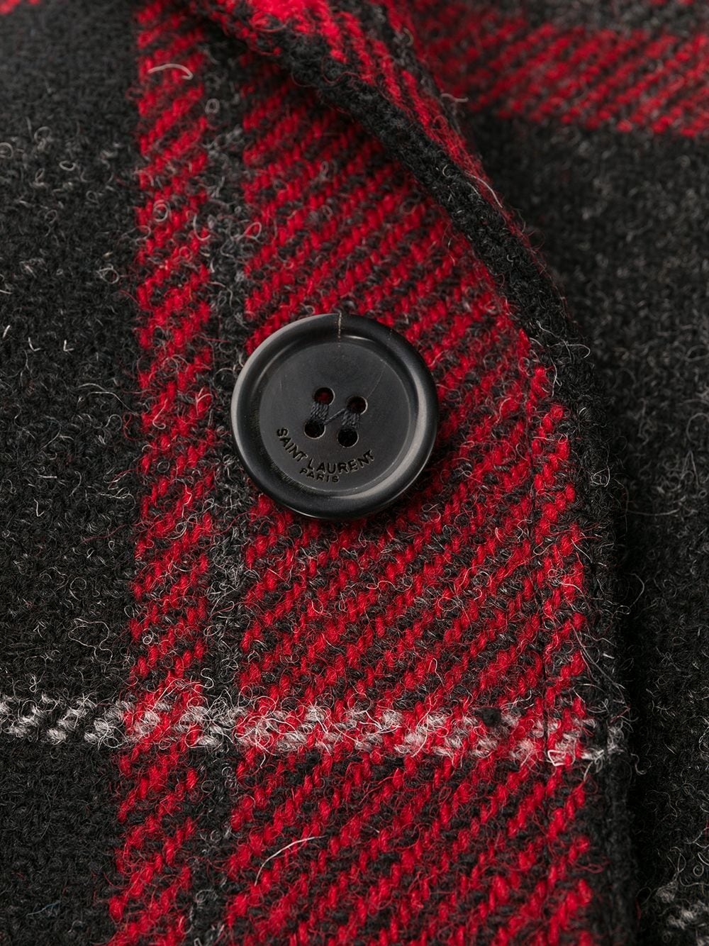 tartan single-breasted wool coat - 7