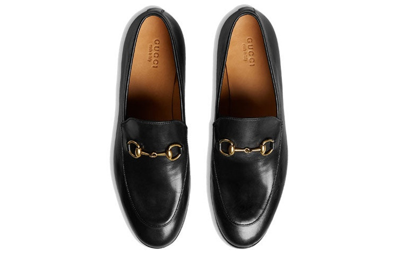 GUCCI (WMNS) Gucci Jordaan Leather Loafers Black 404069-BLM00-1000 outlook