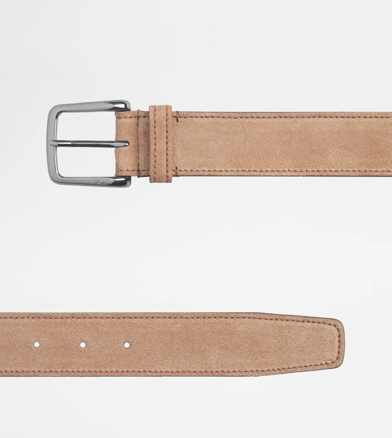 Tod's BELT IN SUEDE - BROWN outlook
