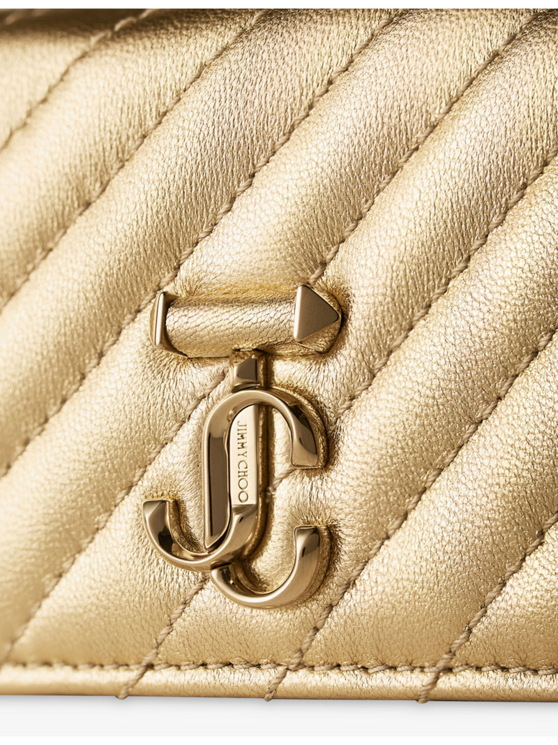 JIMMY CHOO Curve Nello Quilted Leather Cardholder outlook