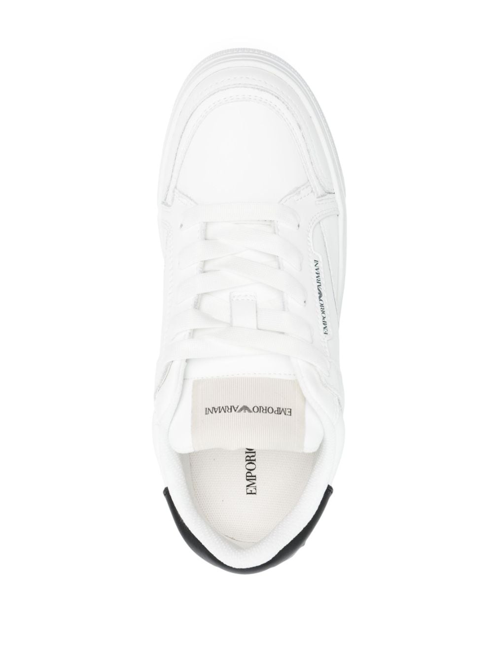 logo-print low-top sneakers - 4