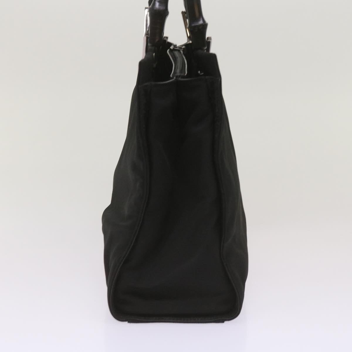 GUCCI Bamboo Hand Bag Canvas Black 002 002 - 4