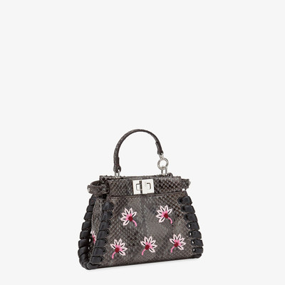 FENDI Gray python micro-bag outlook