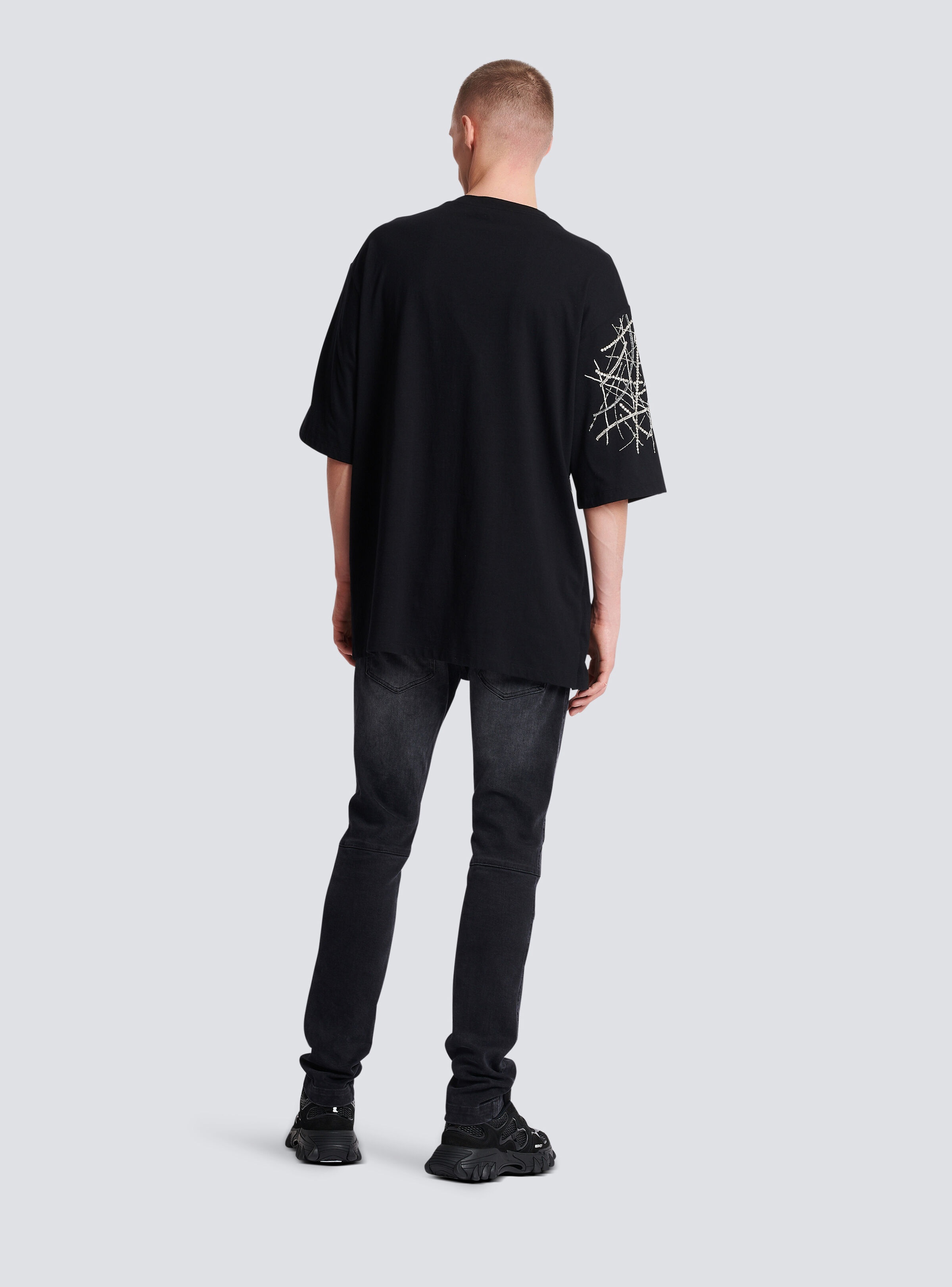 Embroidered jersey T-shirt - 4