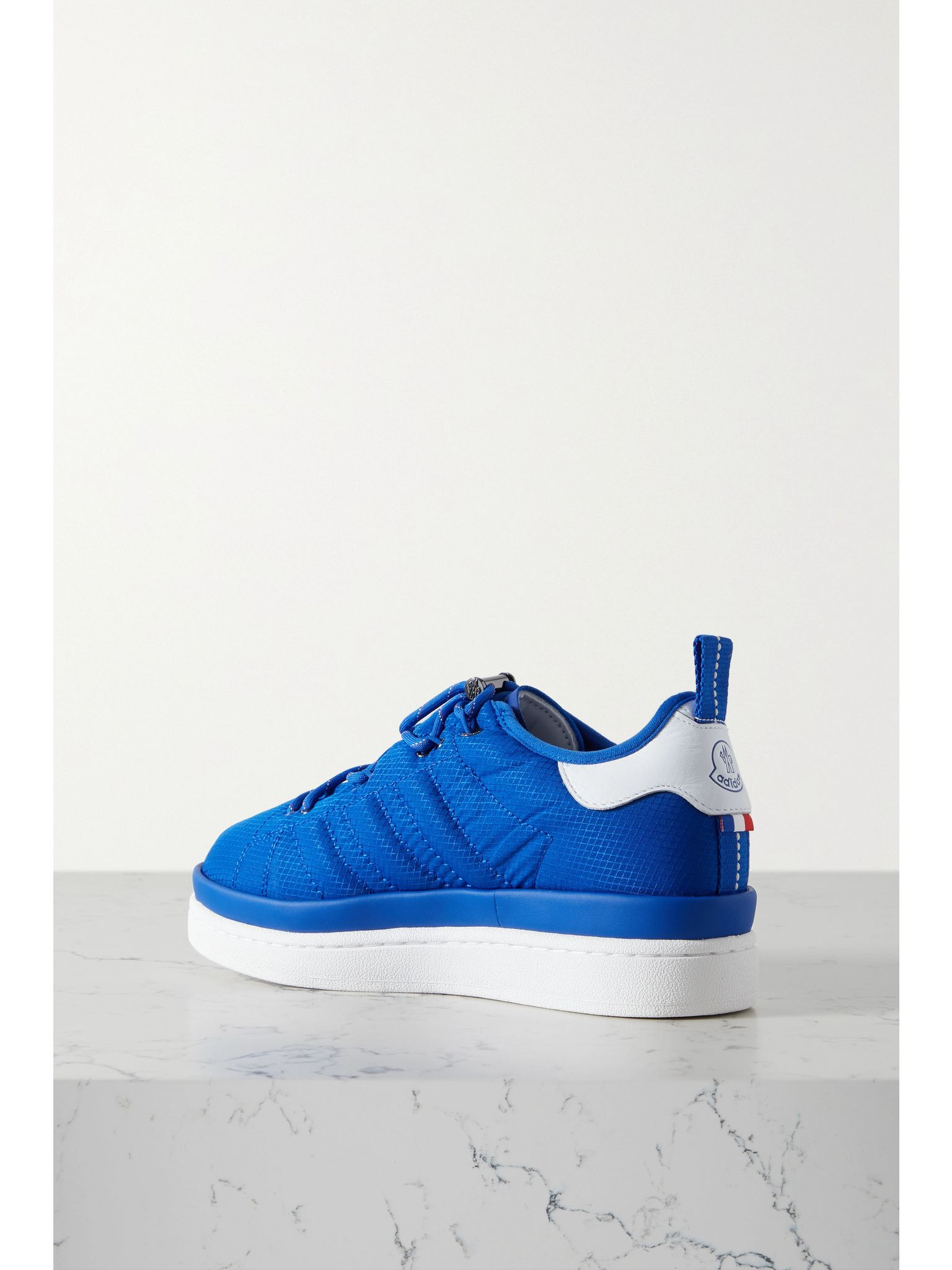 + adidas Originals Campus leather-trimmed ripstop sneakers Blue - 3