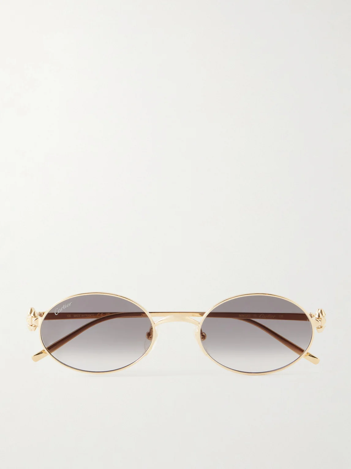 Rounded-Frame Metal Sunglasses - 1
