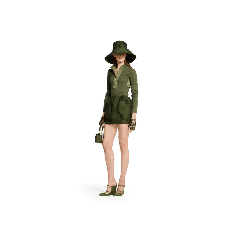 GUCCI Wool blend fil coupé mini skirt outlook