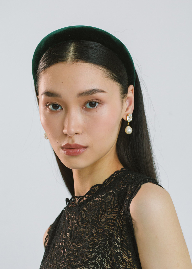 Jennifer Behr Tori Headband in Velvet outlook