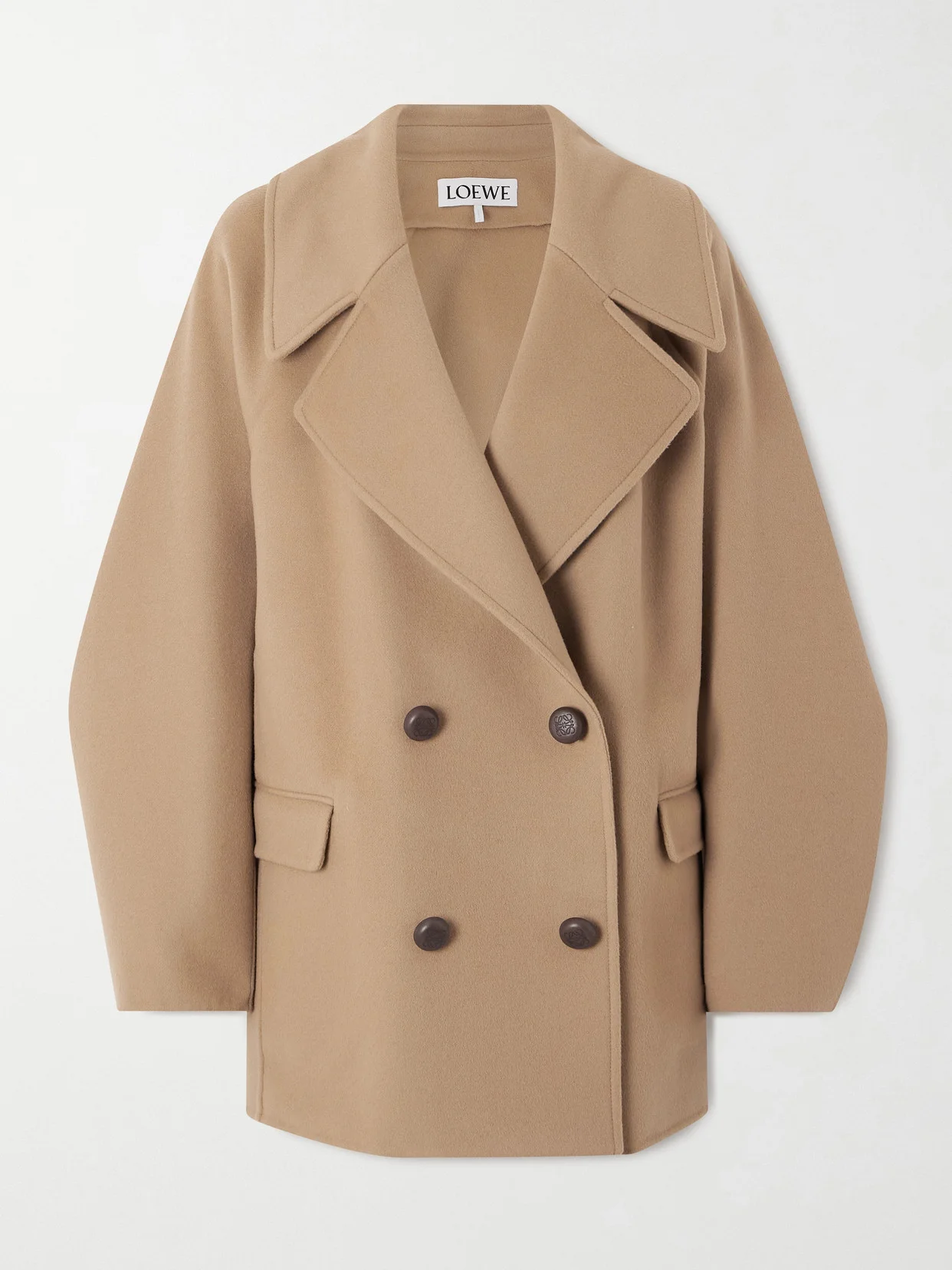 Double-breasted Wool Coat - 1