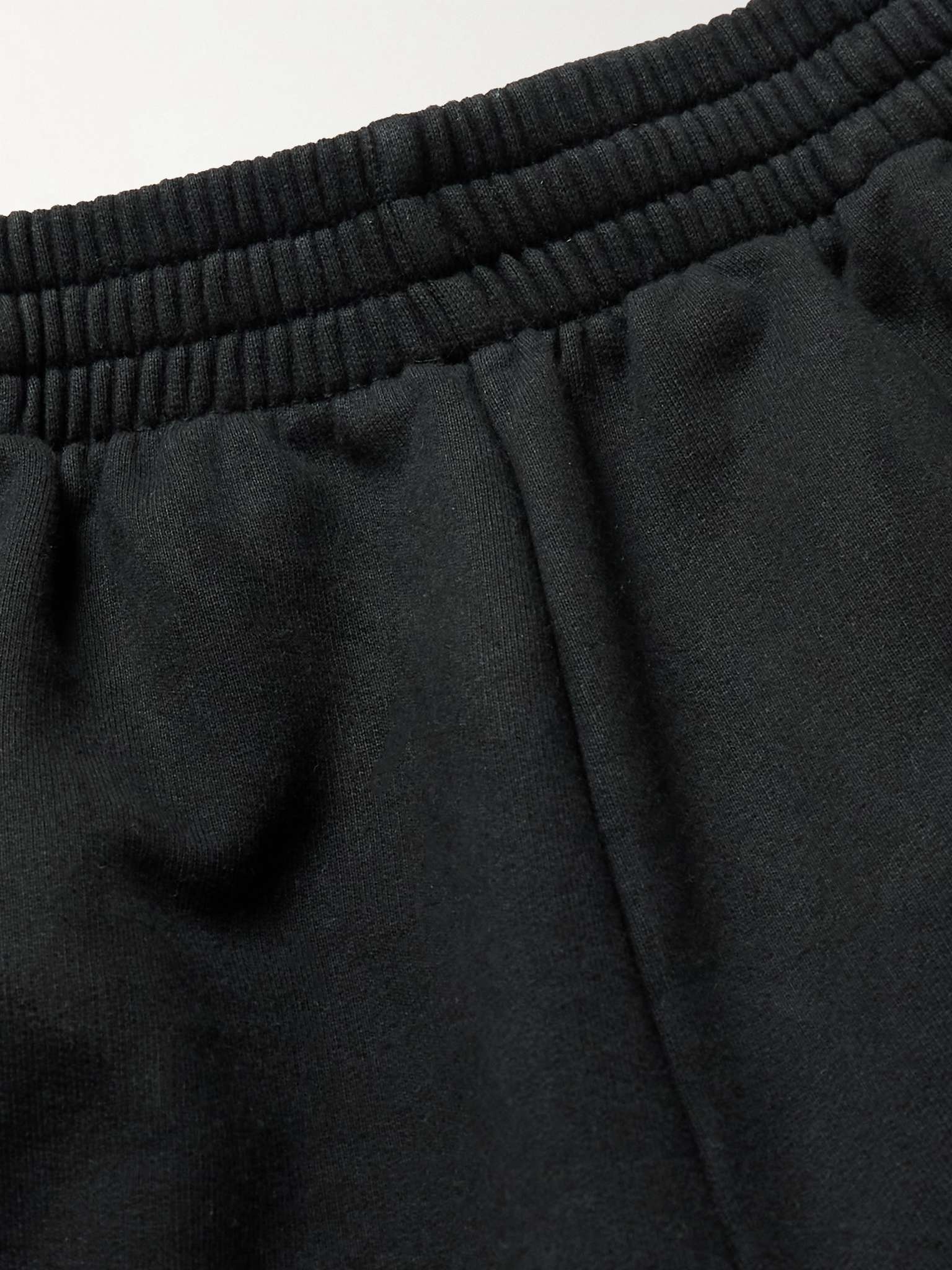 Wide-Leg Distressed Logo-Appliquéd Cotton-Jersey Sweatpants - 3