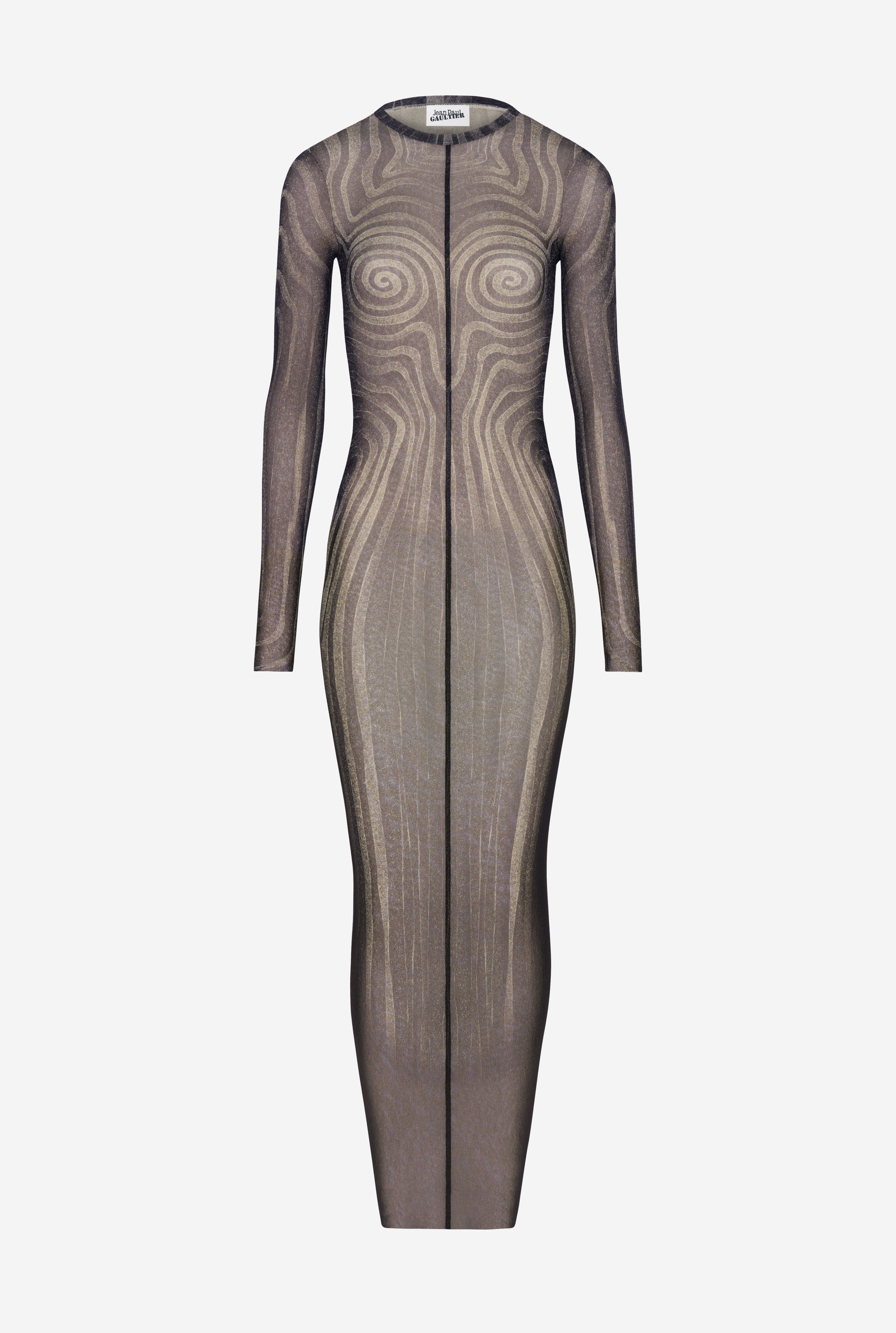THE LONG BLACK “SPIRALE” DRESS - 5