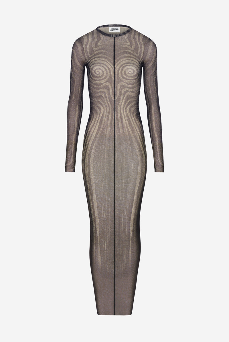 THE LONG BLACK “SPIRALE” DRESS 5