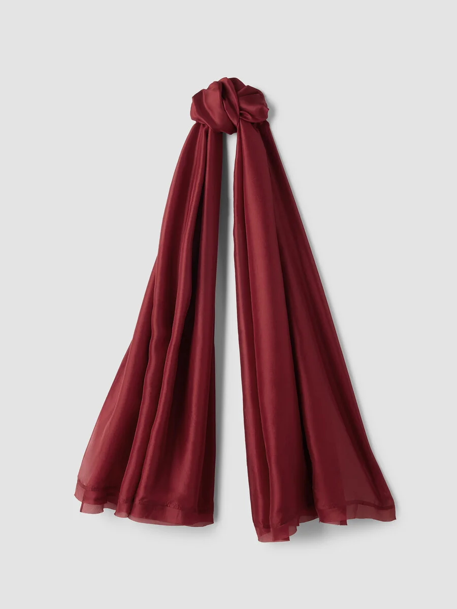 Washed Organic Silk Parachute Scarf - 1