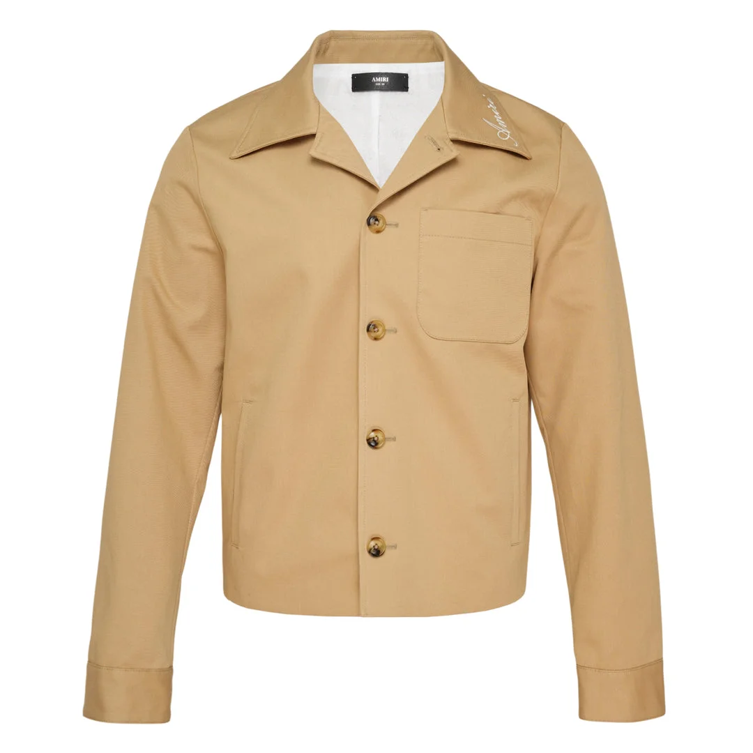 Script Collar Shirt Jacket - 1