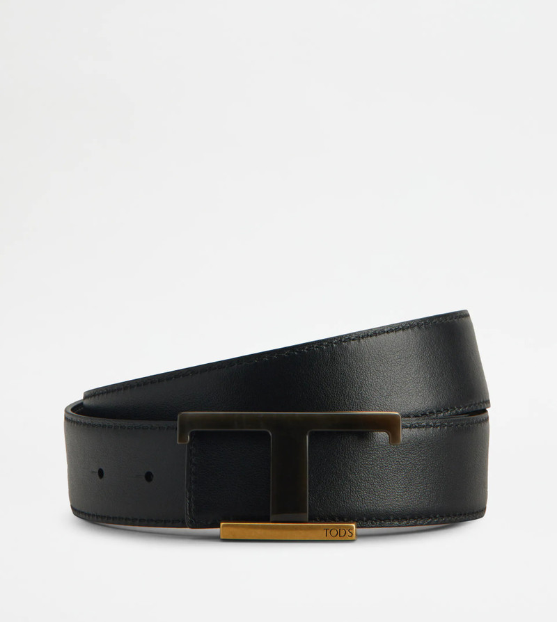 Tod's REVERSIBLE BELT IN LEATHER - BROWN, BLACK outlook