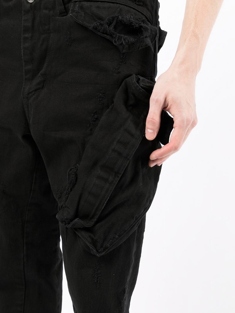 multiple-pocket detail trousers - 5
