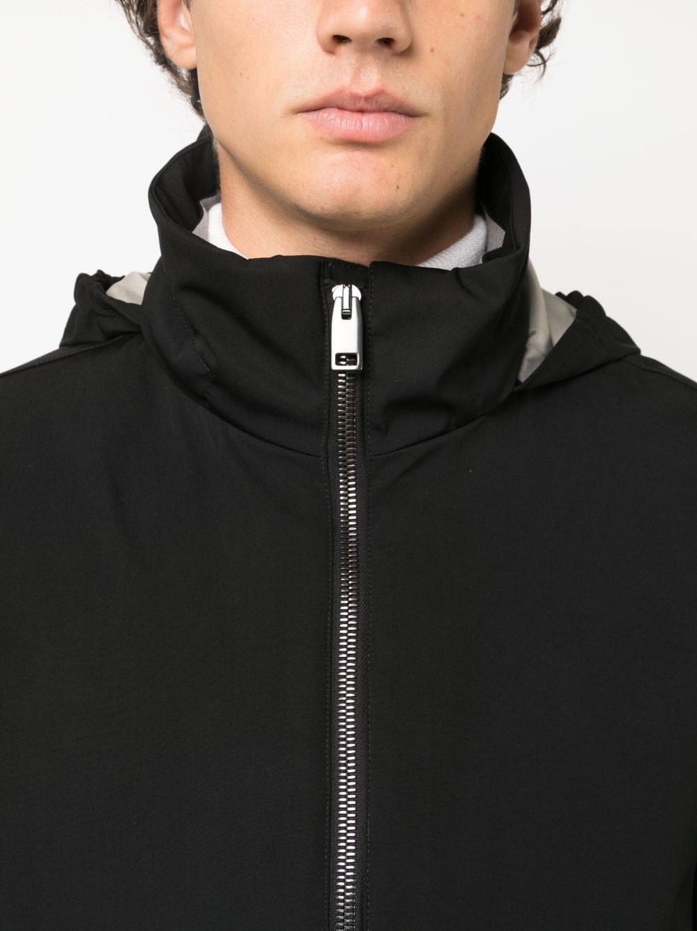 hooded cashmere-blend parka coat - 5