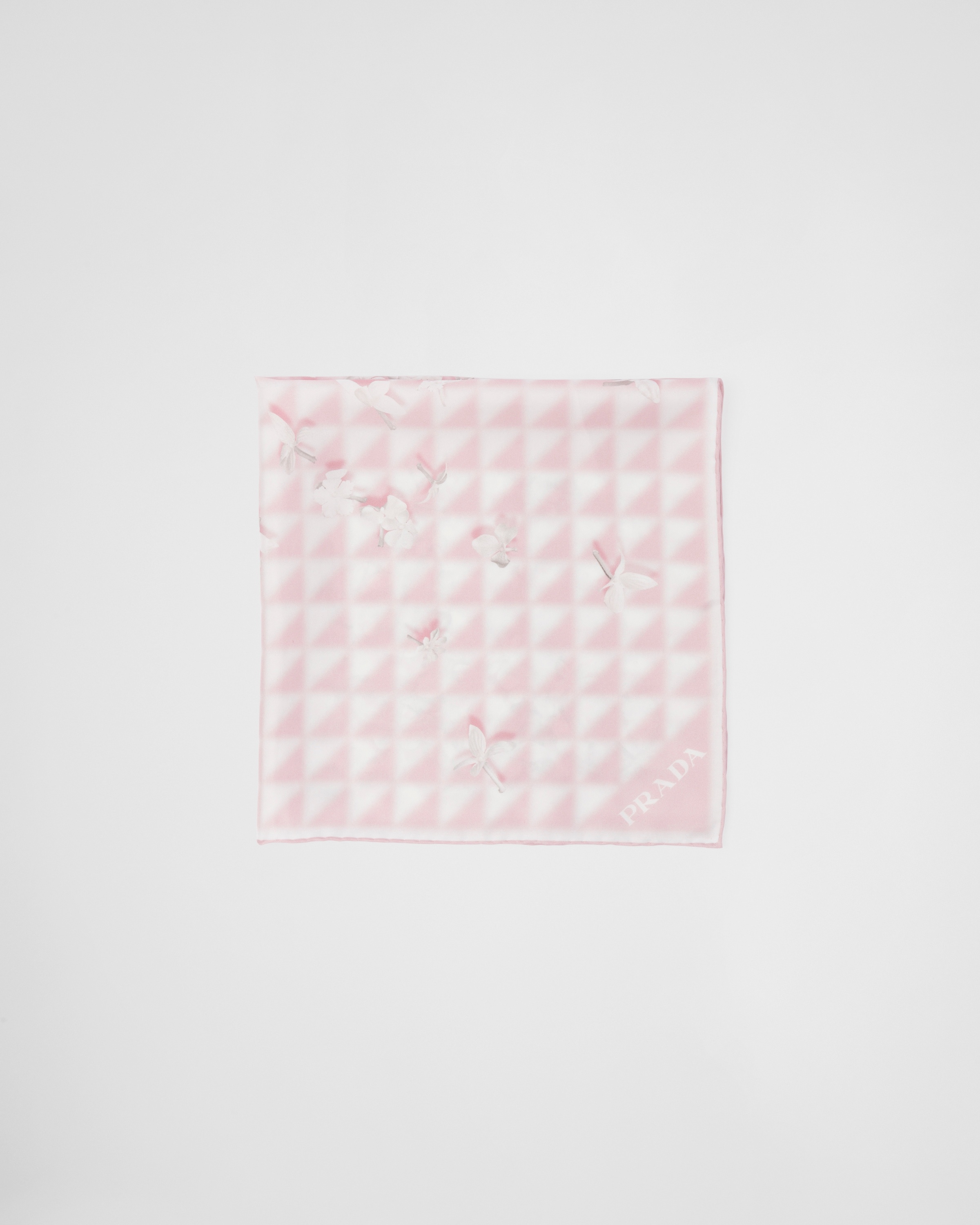 Printed twill scarf - 1