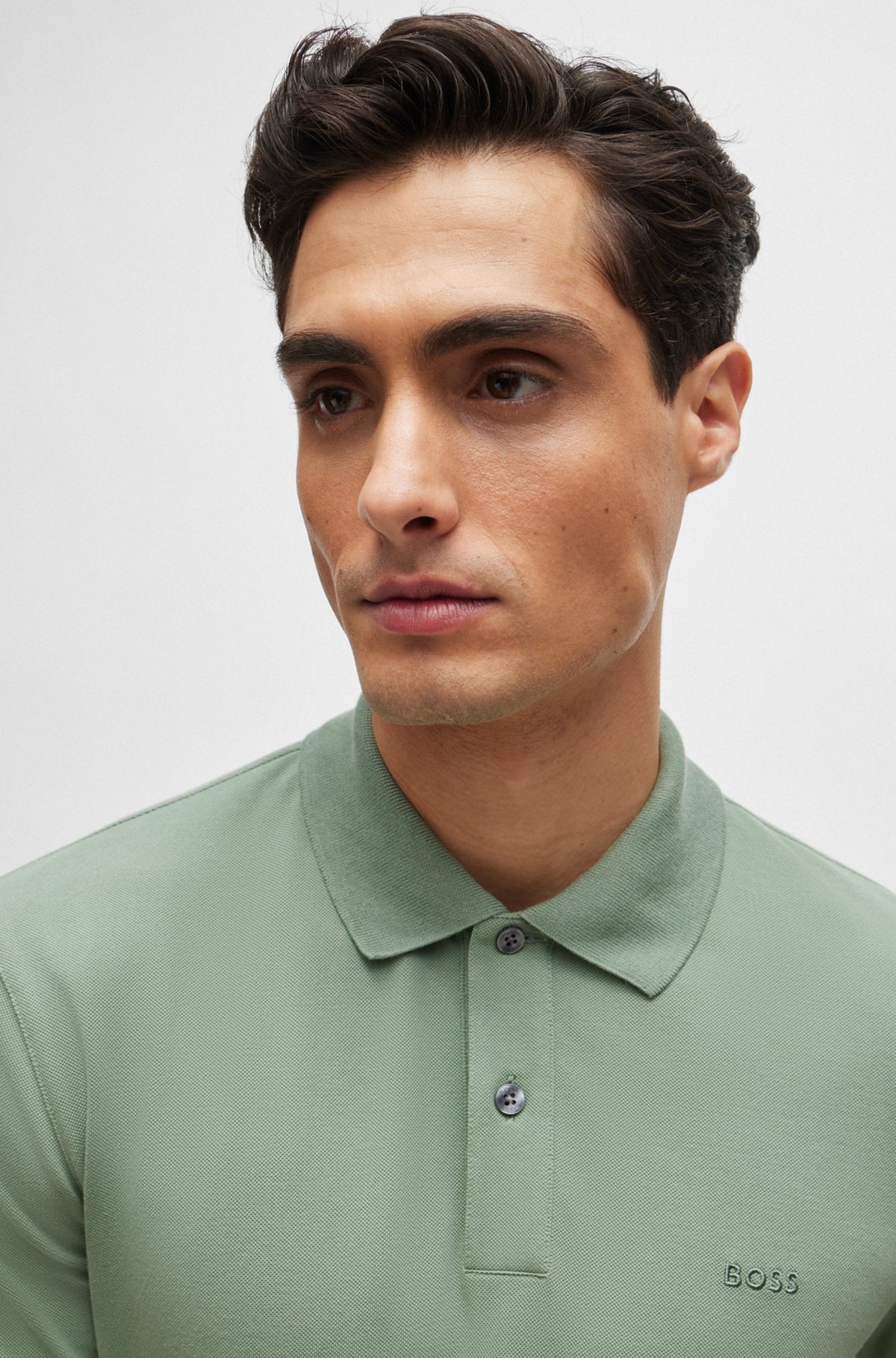 PALLAS COTTON POLO SHIRT WITH EMBROIDERED LOGO - 3