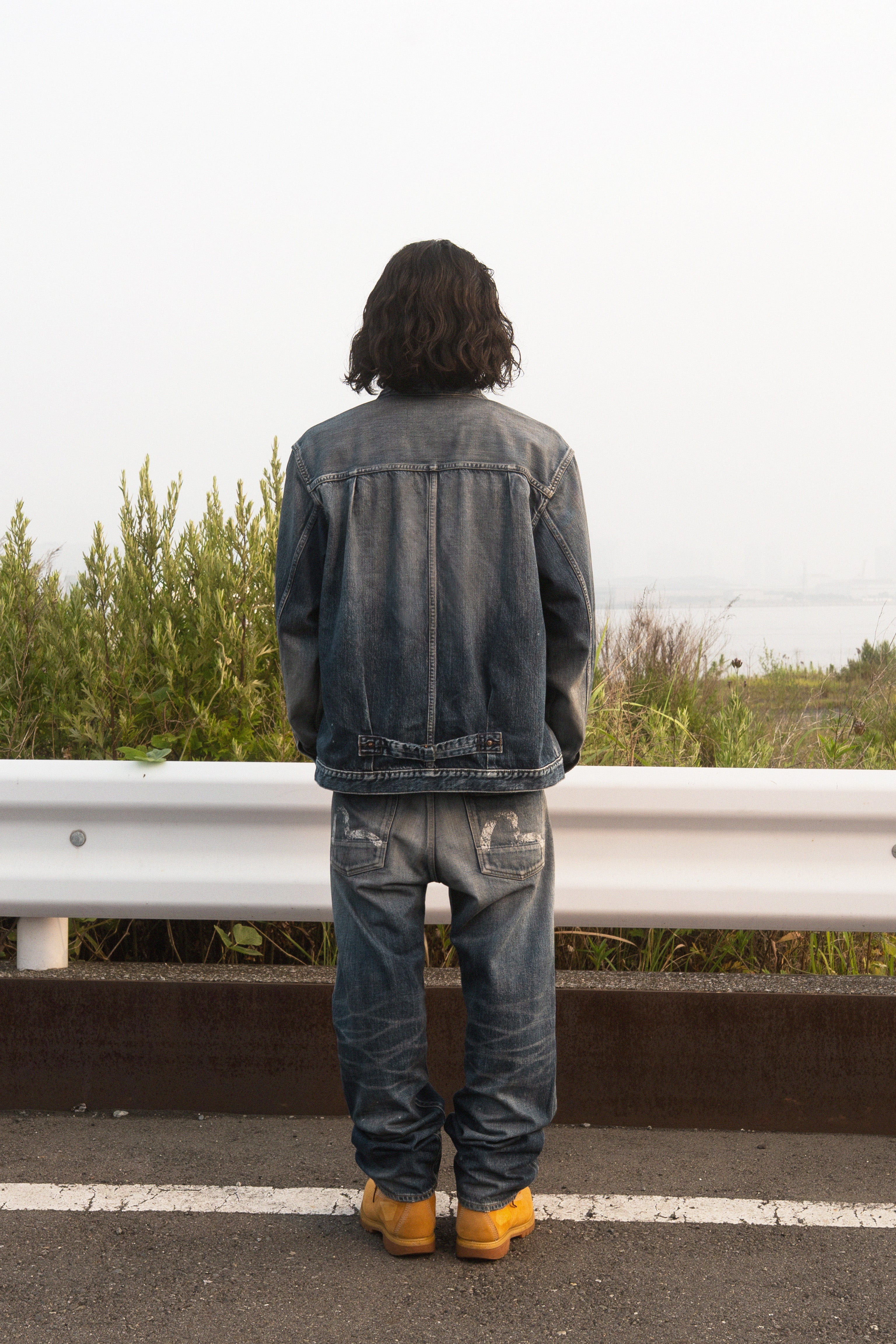 Washed Seagull Print Regular Fit Jeans - 15
