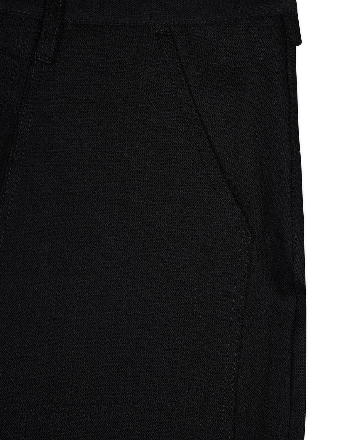 Type 02 13.2oz Selvedge Denim - Solid Black - 6