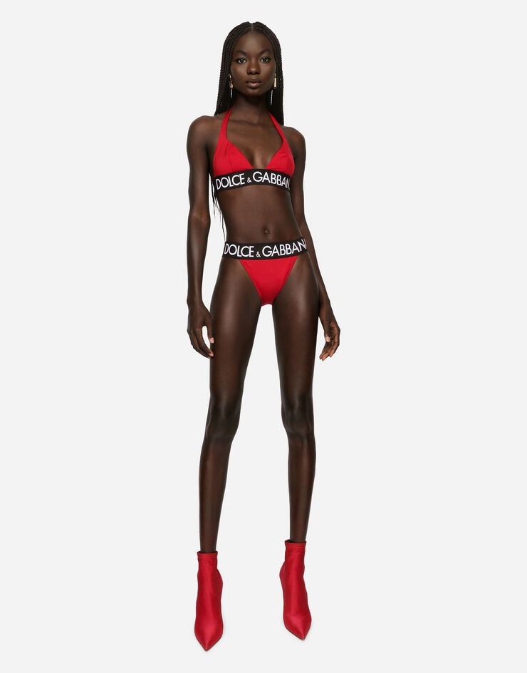 Triangle bikini with branded elastic - 2