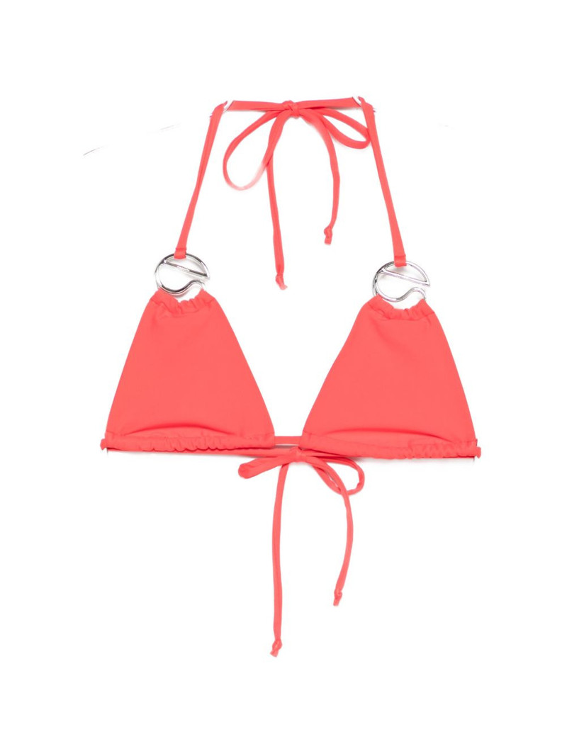 logo-appliqué bikini top 1