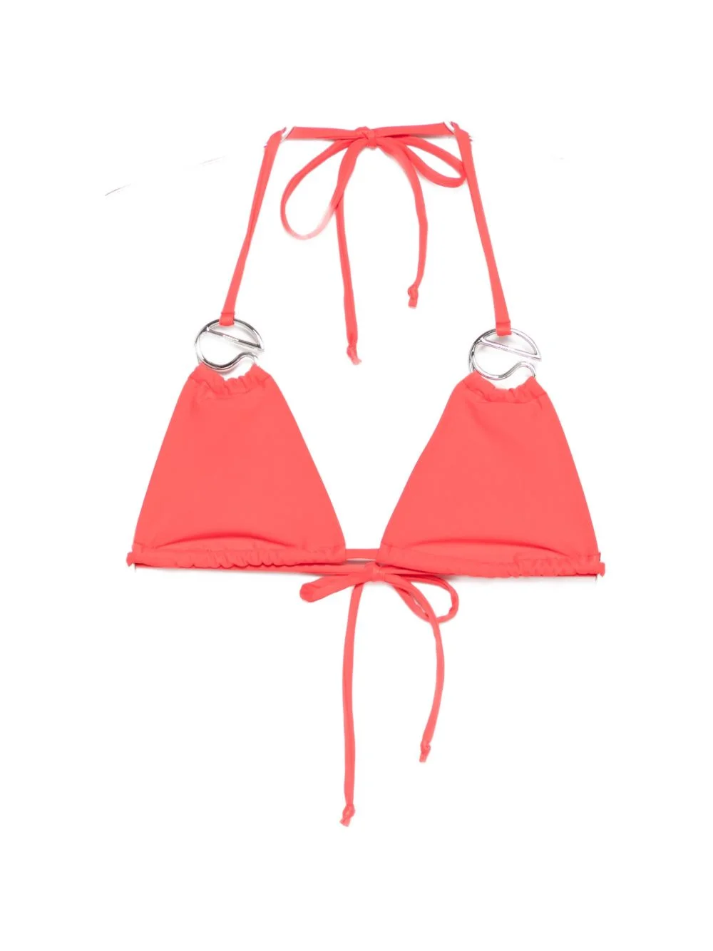 logo-appliqué bikini top - 1