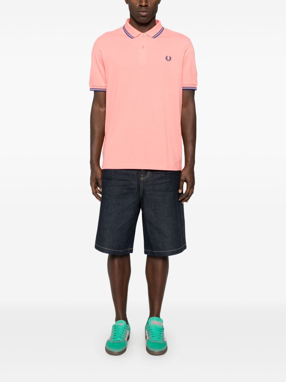 x Fred Perry logo-embroidered polo shirt - 2