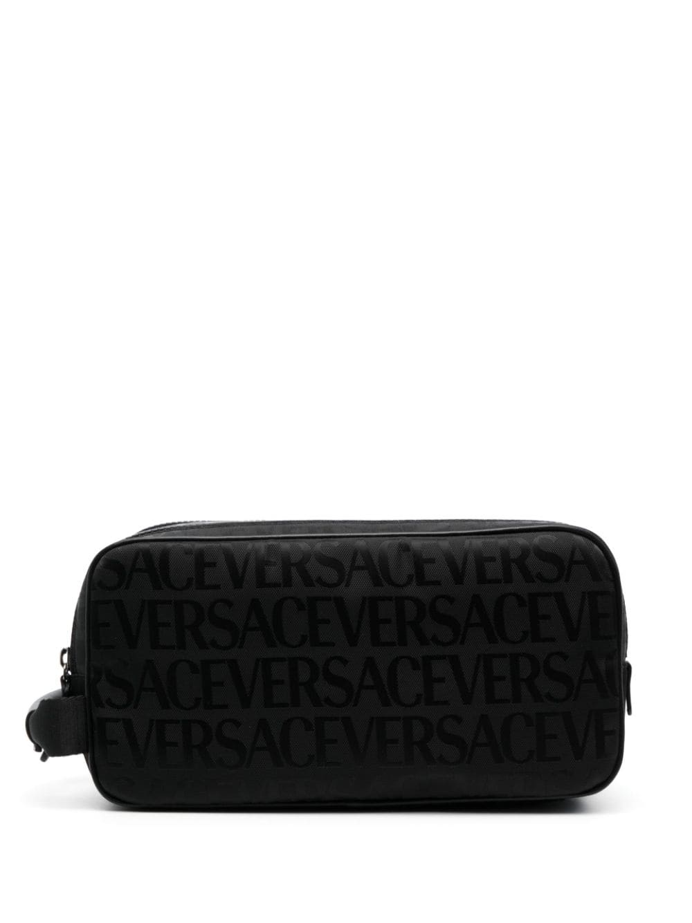 logo-print wash bag - 1