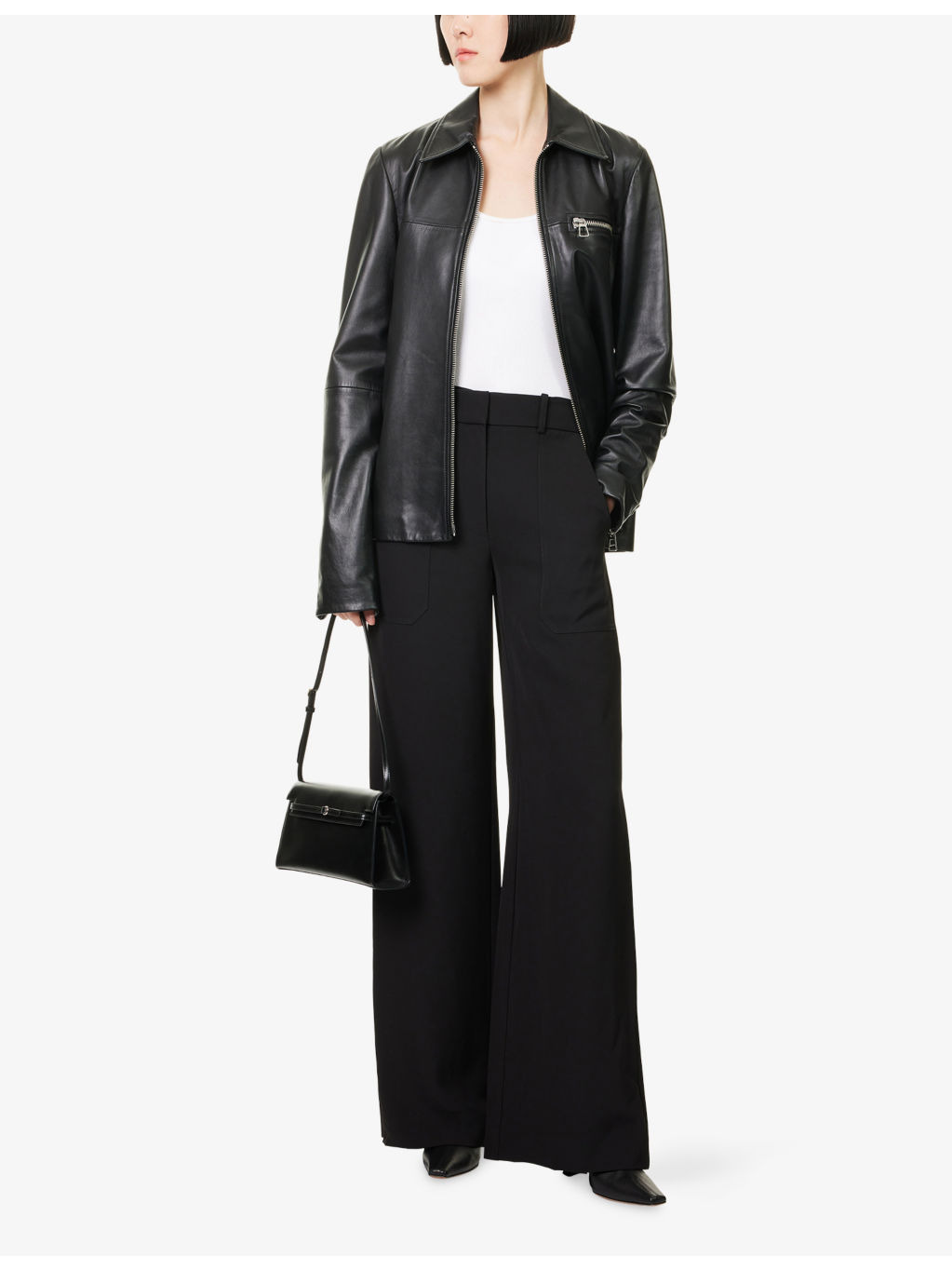 Cole Wide-Leg Stretch-Woven Trousers - 2