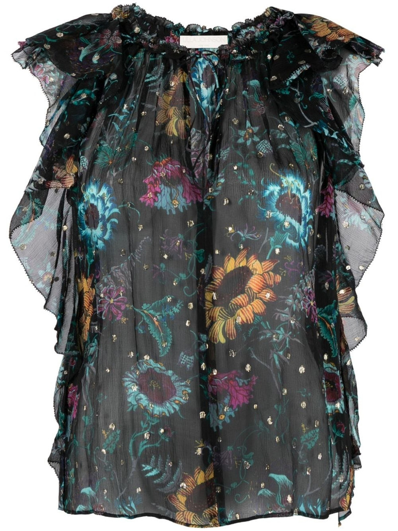 Dominique floral-print top 1