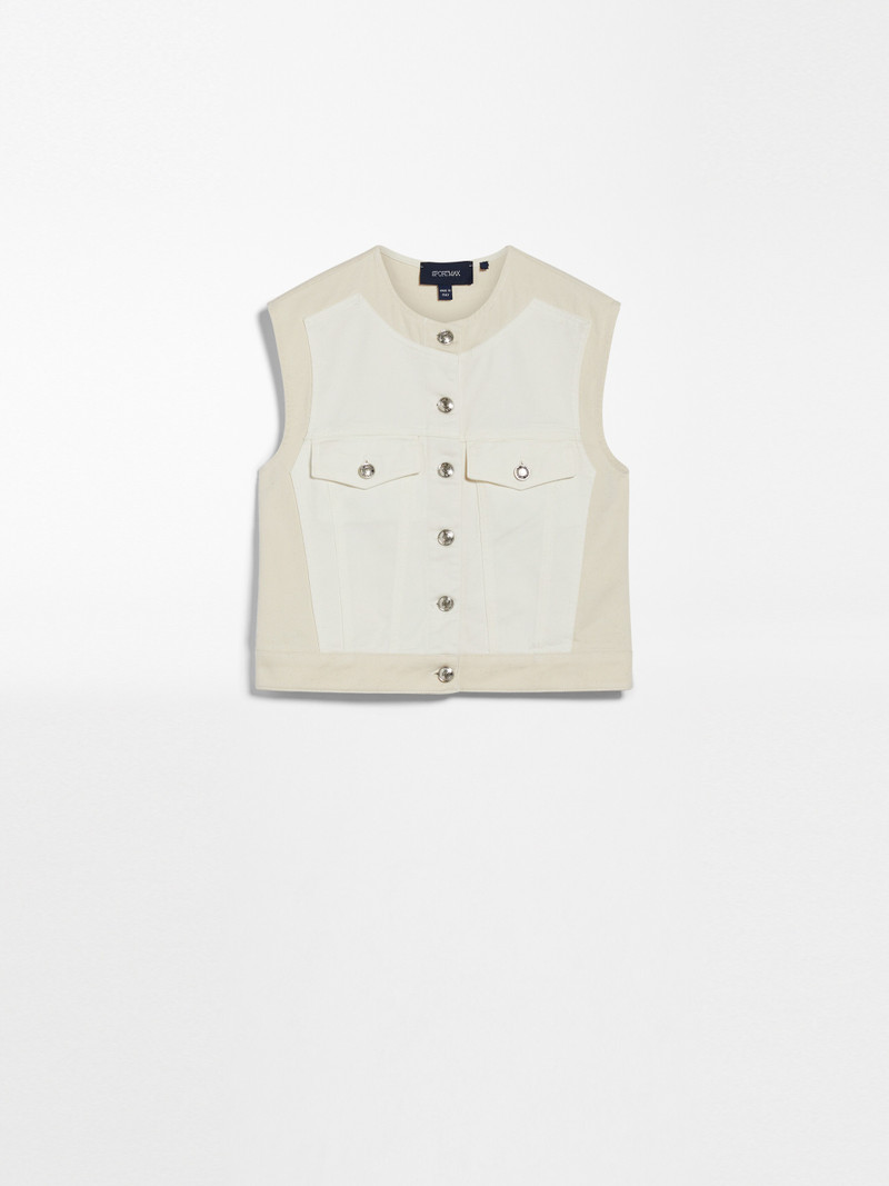 SALITA Double-colour denim waistcoat 1