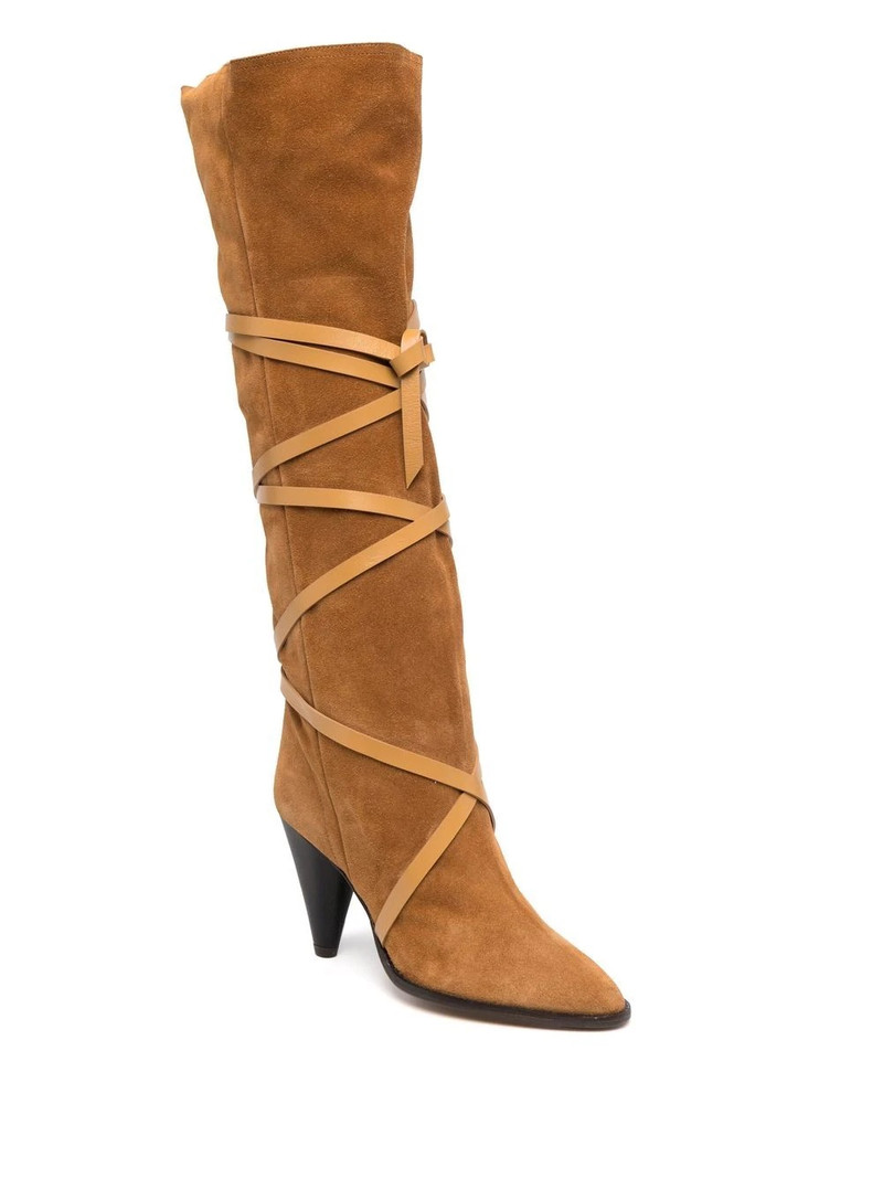 Isabel Marant lace-up suede boots outlook