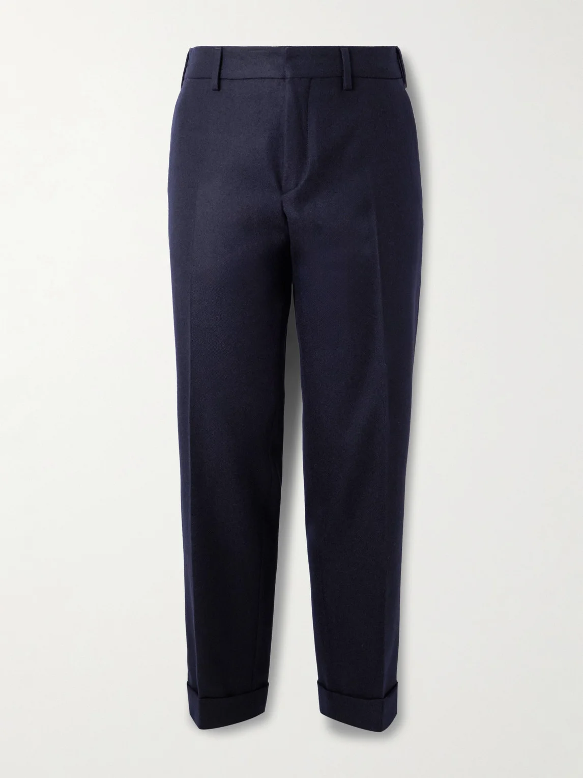 Straight-Leg Wool Trousers - 1