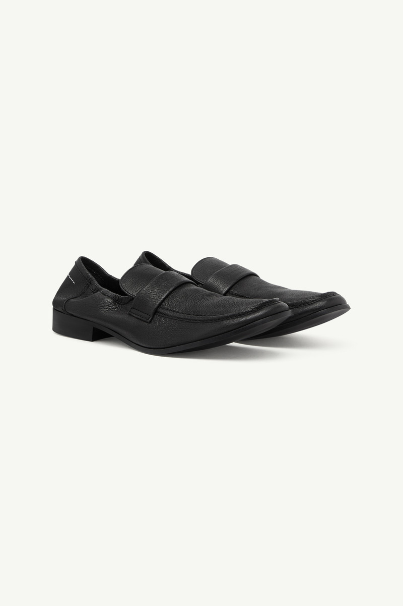 MM6 Maison Margiela Leather Swing Toe loafers outlook