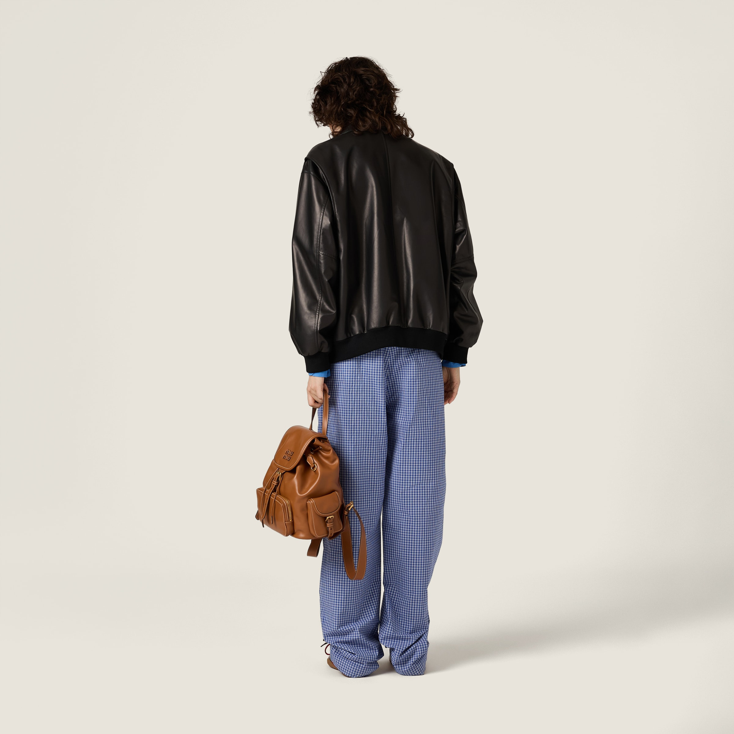 Nappa leather blouson jacket - 3