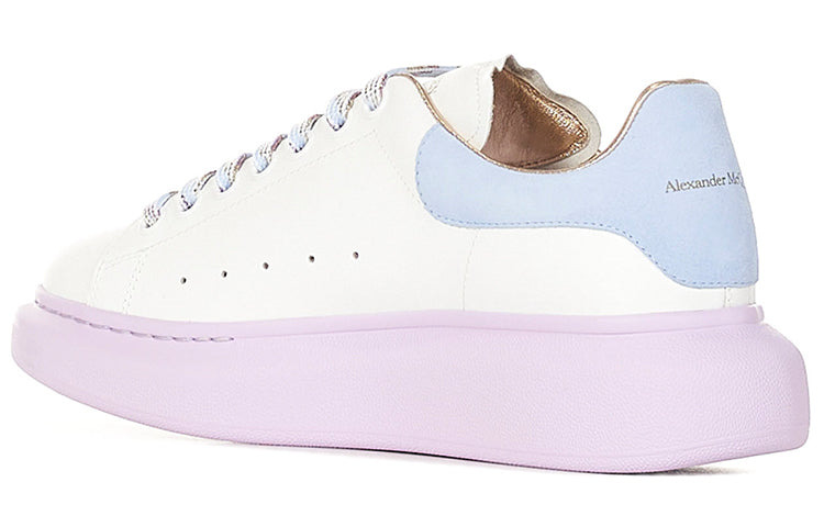 (WMNS) Alexander McQueen Oversized Sneaker 'White Blue Lilac' 553770WIAF99554 - 3