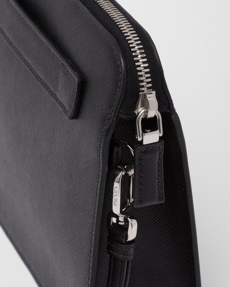 Saffiano leather pouch 6