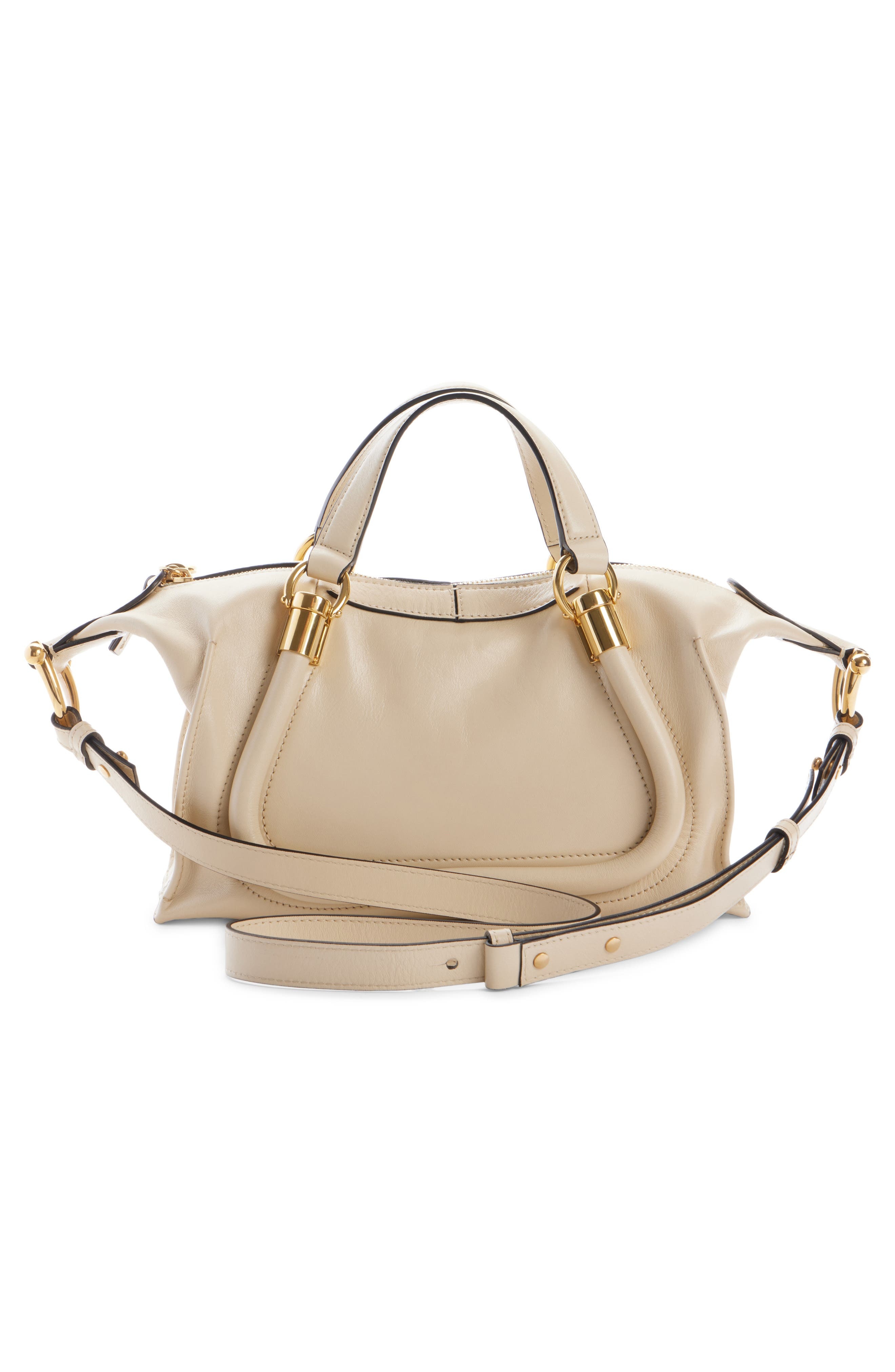 Chloé Paraty 24 Leather Shoulder Bag in Sweet Beige at Nordstrom - 3