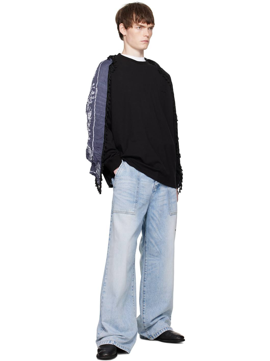 Black Bandana Scarf T-shirt - 5